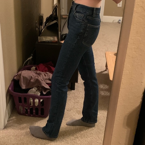 Reformation Liza ultra high rise, straight jeans in color, Newport. Size 24 - Picture 2 of 6